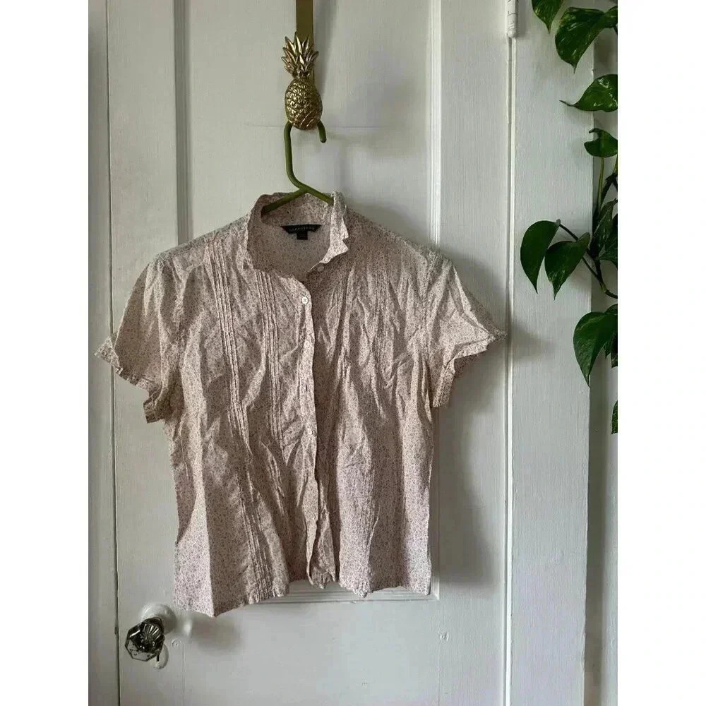 Lands’ End size 10/12 pink floral top